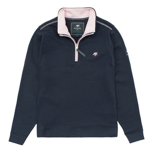 ladies half zip sweatshirt