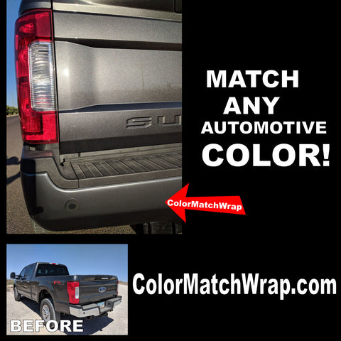 Bumper Chrome Delete Color Matching Vinyl Wrap Ford J7  ColorMatchWrap.com