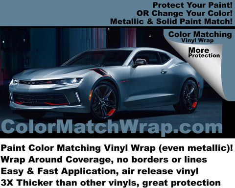 2018 Camaro Vinyl Wrap: Auto Paint Color Matching Vinyl Wrap