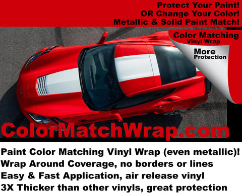 2017 Chevy Corvette Vinyl Wrap: Paint Color Match Vinyl Wrap