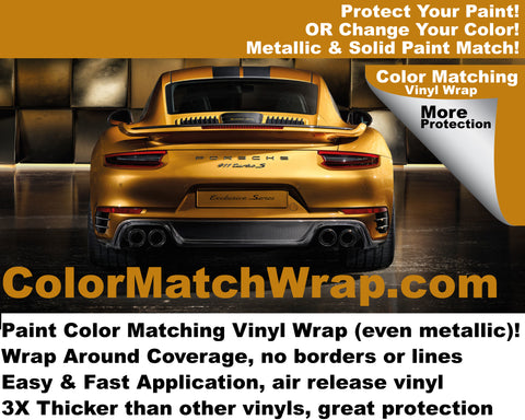 2017 Porsche 911 Turbo Vinyl Wrap: paint color vinyl wrap
