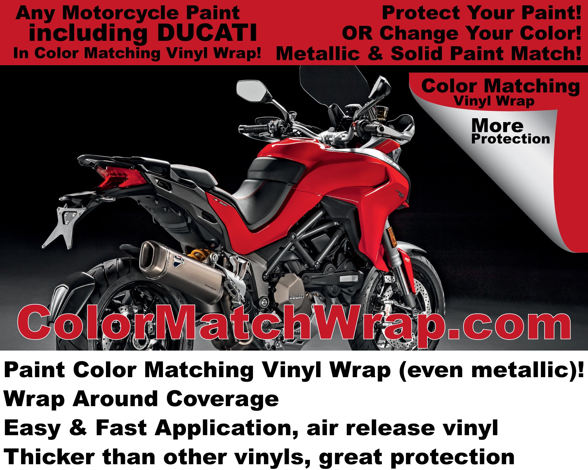 paint color matching vinyl wrap for motorcycles