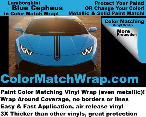 Lamborghini Blu Cepheus: Get any Lambo color in vinyl wrap!