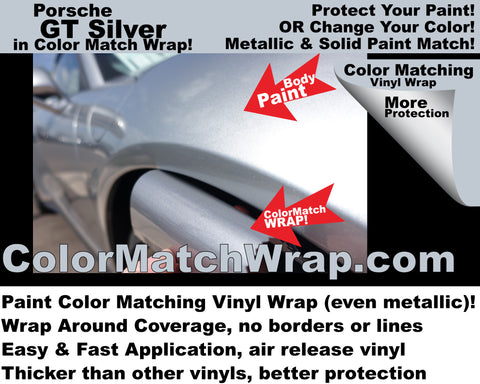 buy porsche colors in vinyl wrap - Porsche GT Silver M7Z