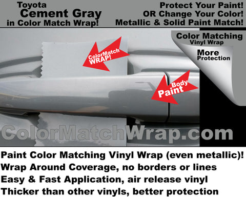paint matching vinyl Toyota Cement Gray 1H5