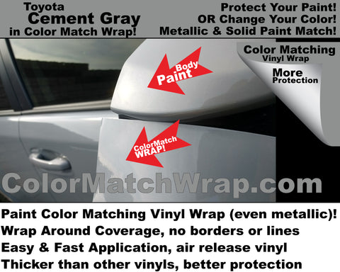 body color matching vinyl Toyota Cement Gray color 1H5