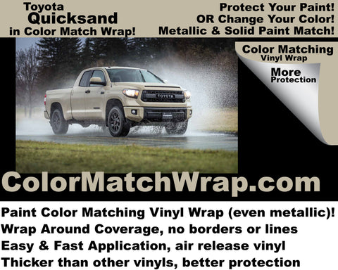 Get Toyota Quicksand in a vinyl car wrap!