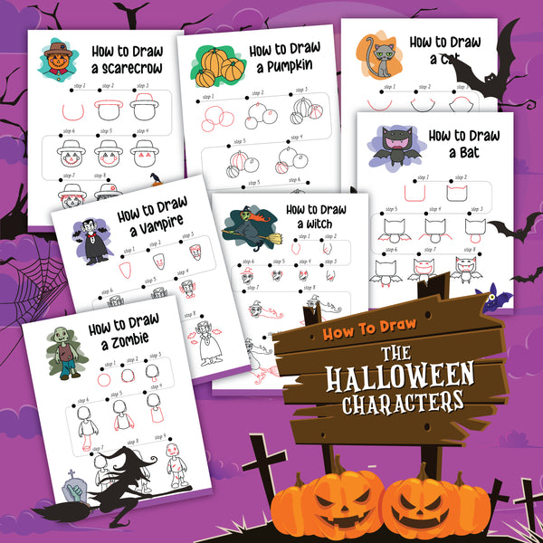 How to Draw Halloween Characters Wondermom Shop