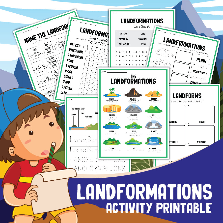 Landforms Activity Set – Wondermom Shop