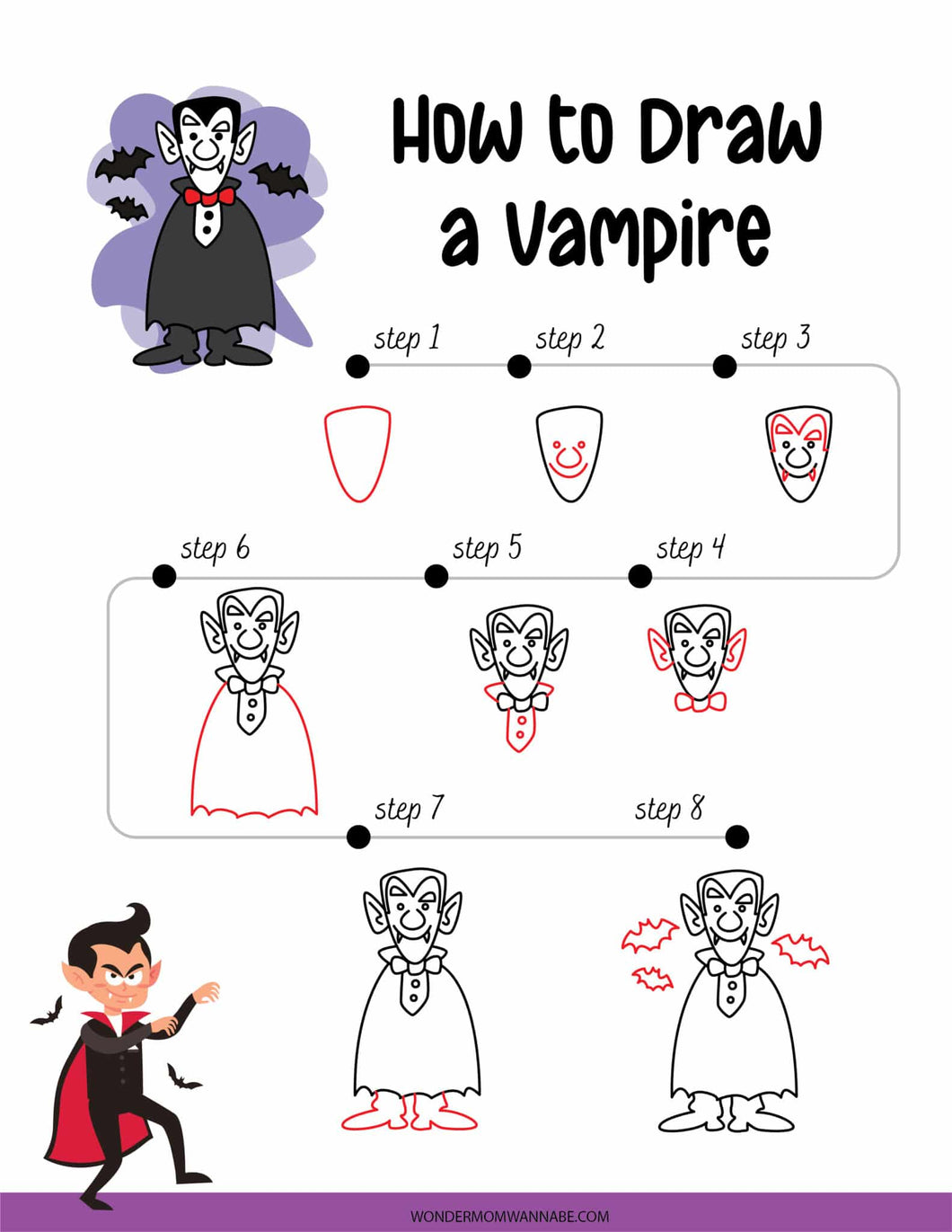 How to Draw a Vampire Wondermom Shop