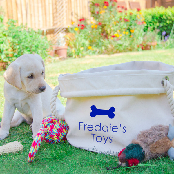 Personalised Dog Toy Storage Basket - A.C designs ltd