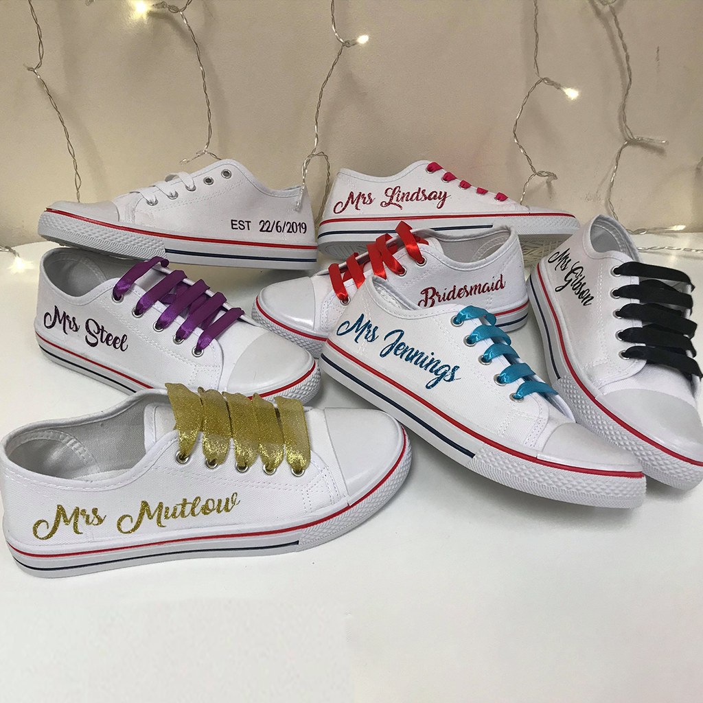 personalised wedding pumps