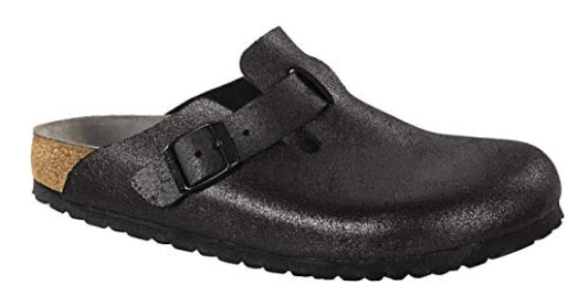 birkenstock washed metallic antique black