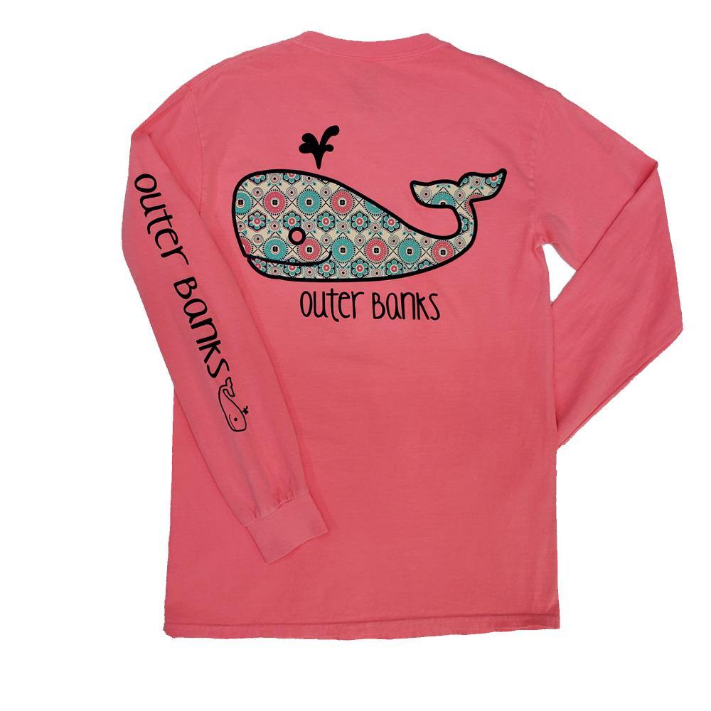 Outer Banks Wish List Whale Long Sleeve T-Shirt – Kitty Hawk Kites ...