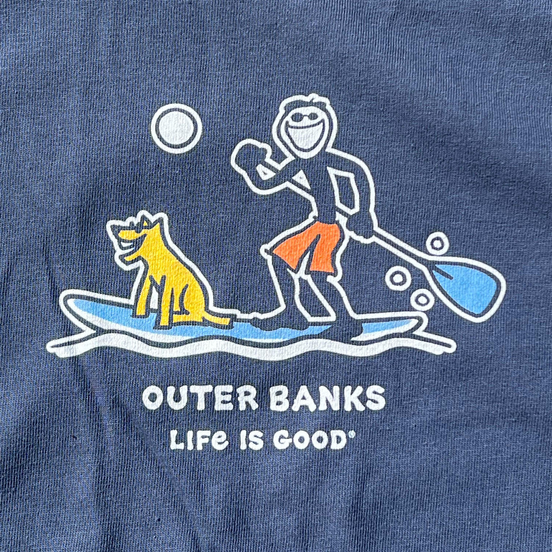 Life Good Outer Banks Jake & Rocket Up Paddle Board Tee – Kitty Kites Online Store
