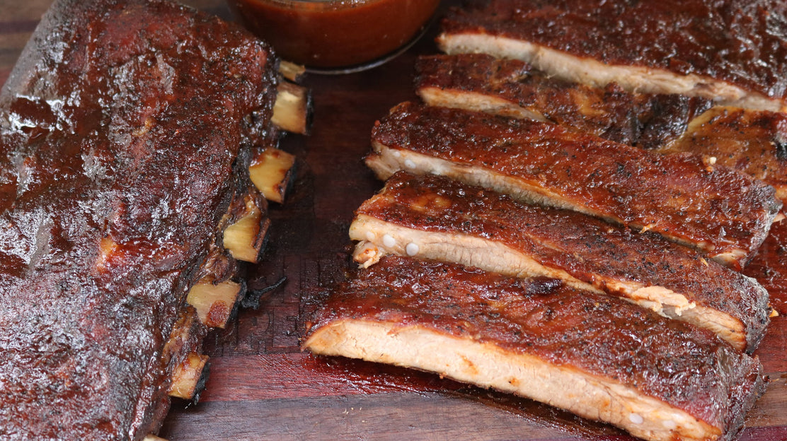 Smoked St Louis Ribs with Cola-Glaze - Armadillo Pepper