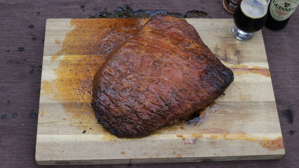 Corned Beef Brisket Resting Before Slicing