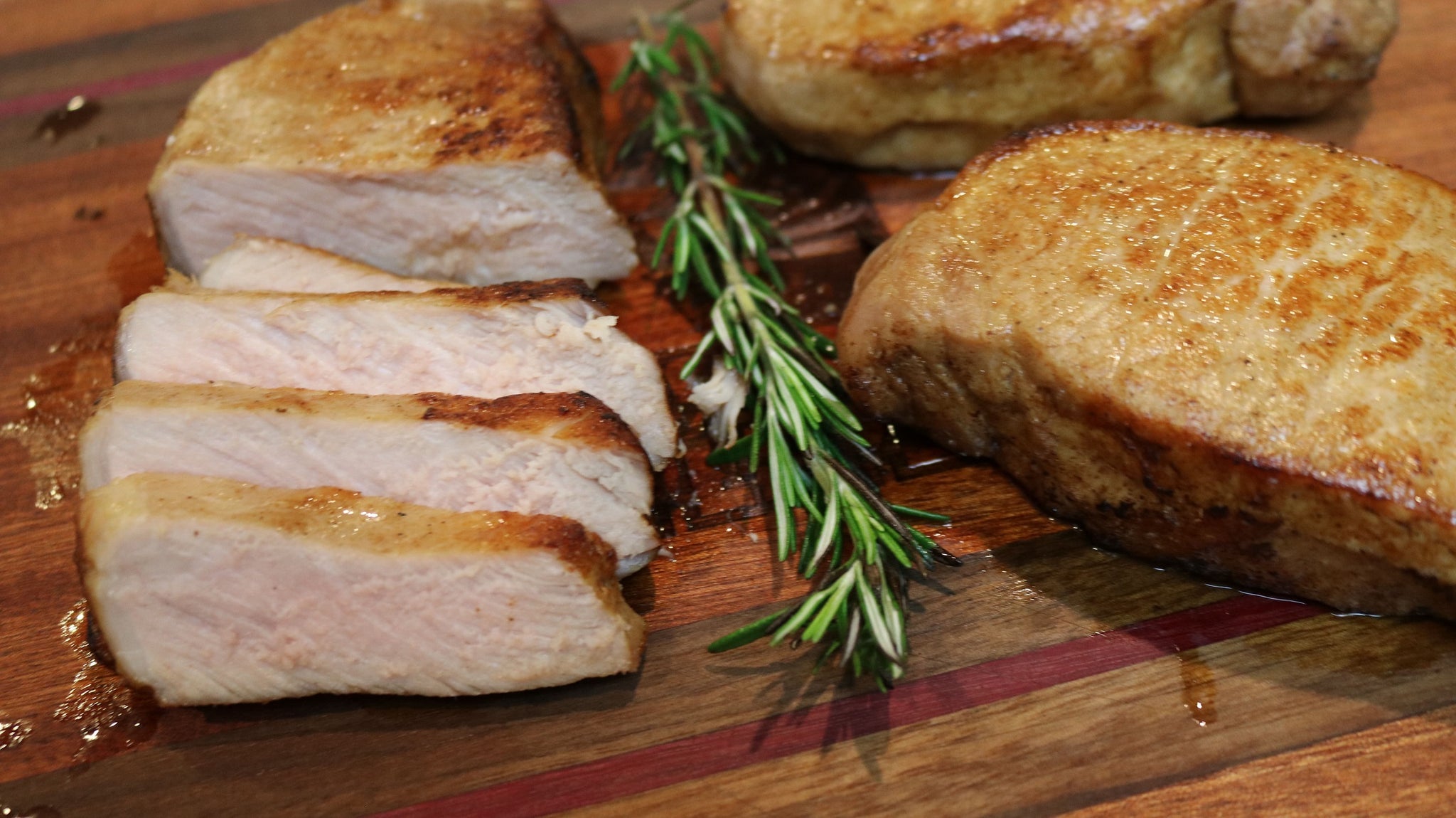 Cherry-Rubbed Sous Vide Pork Chops