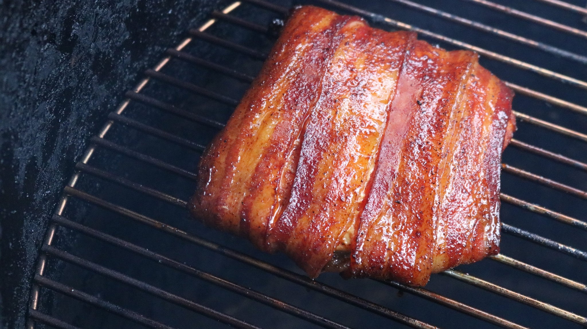 Bacon Wrapped Salmon on Smoker
