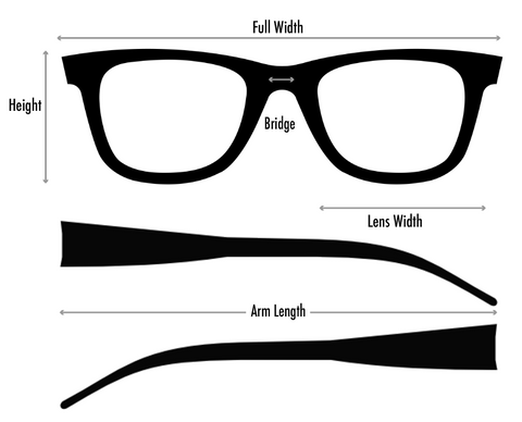 eyeglass dimension guide