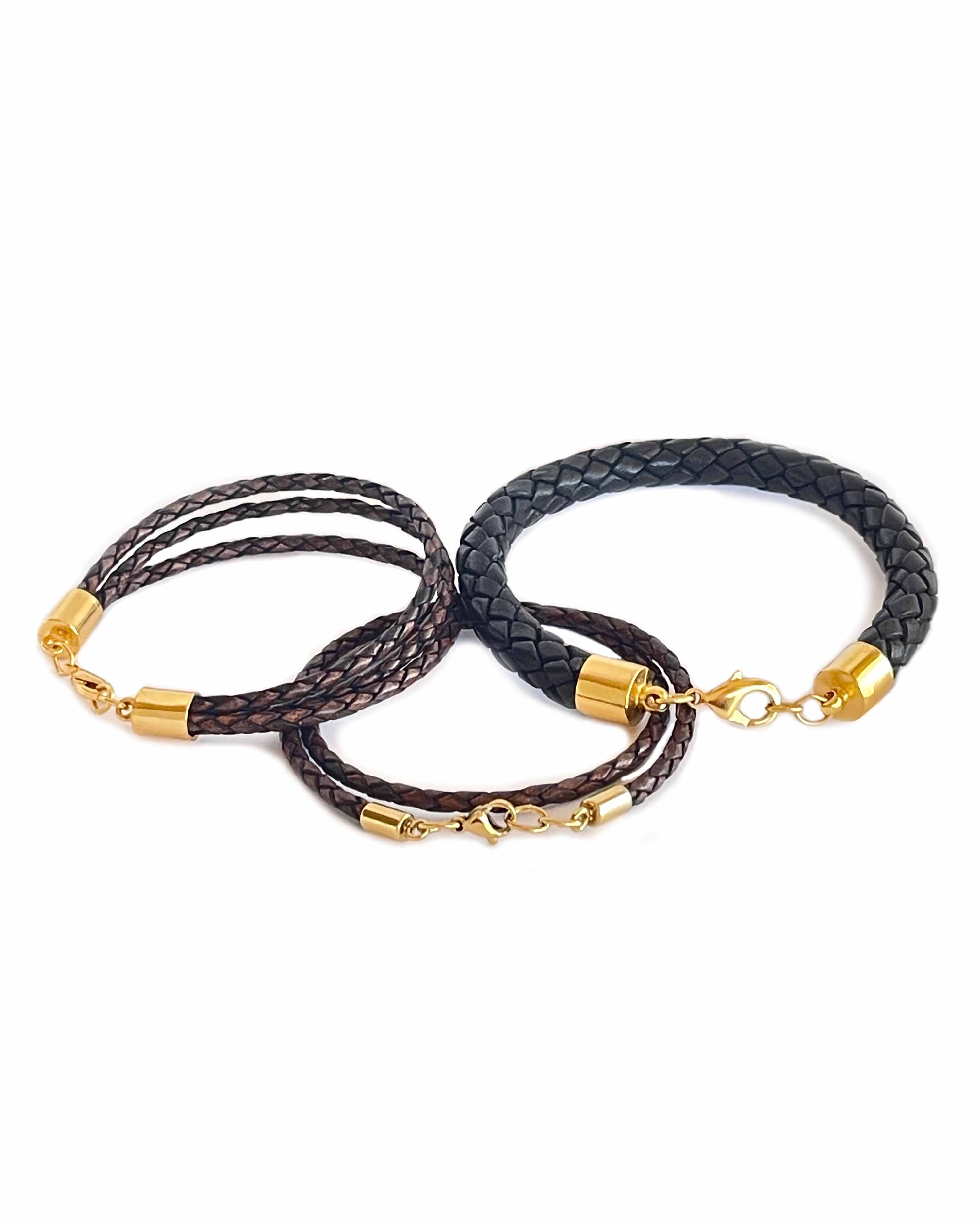 GUADIX VIII BRACELET in Black Napa