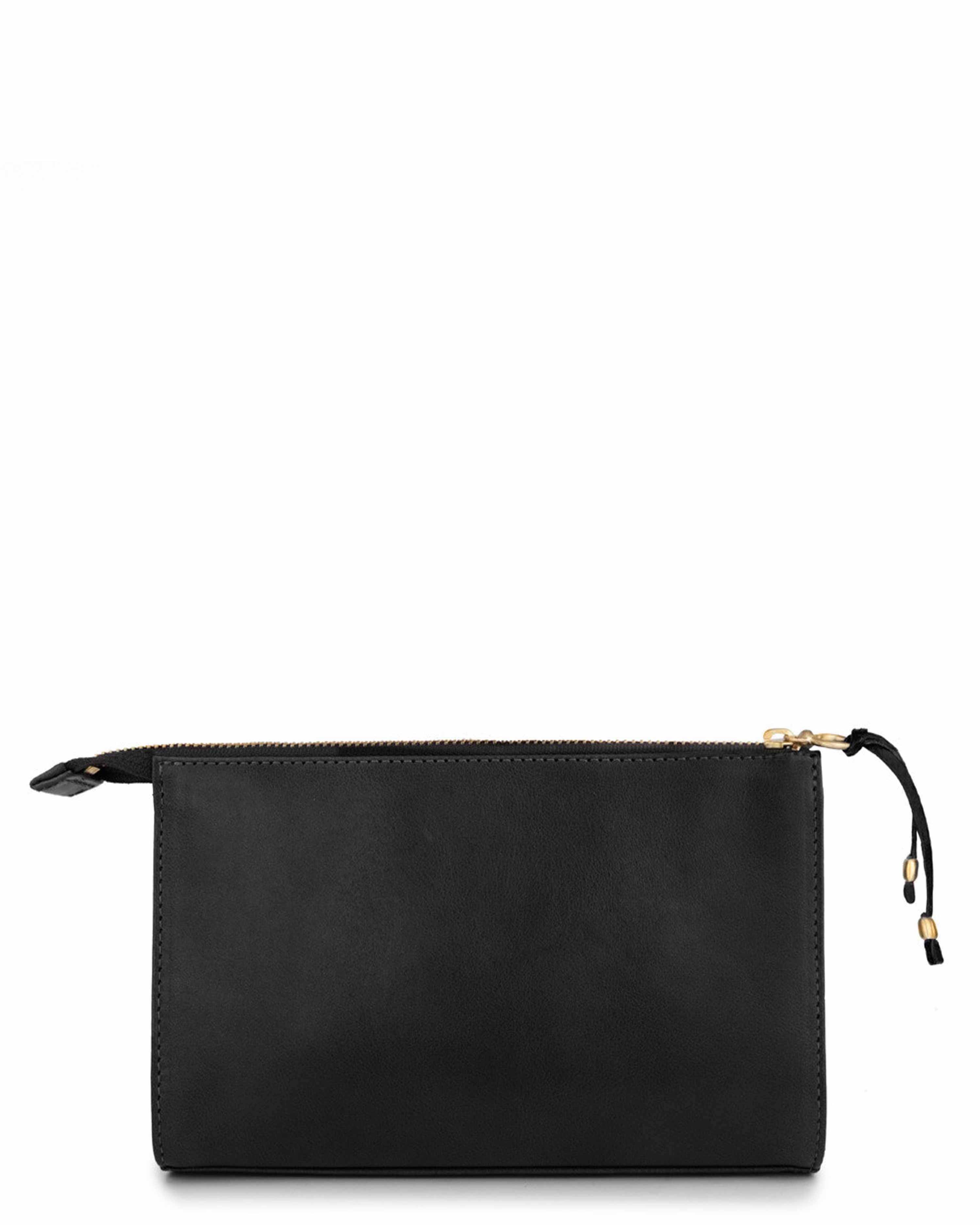 LUZ ZIP AROUND WALLET in Black Napa – Kendall Conrad