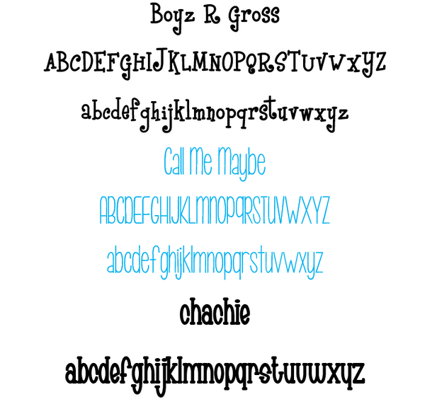 font slide 3