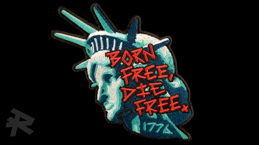 BORN FREE DIE FREE PATCH – RYDEX BRAND