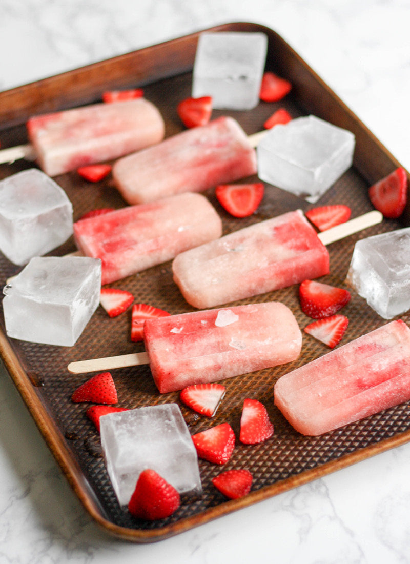 popsicles made with non-alcoholic champagne 