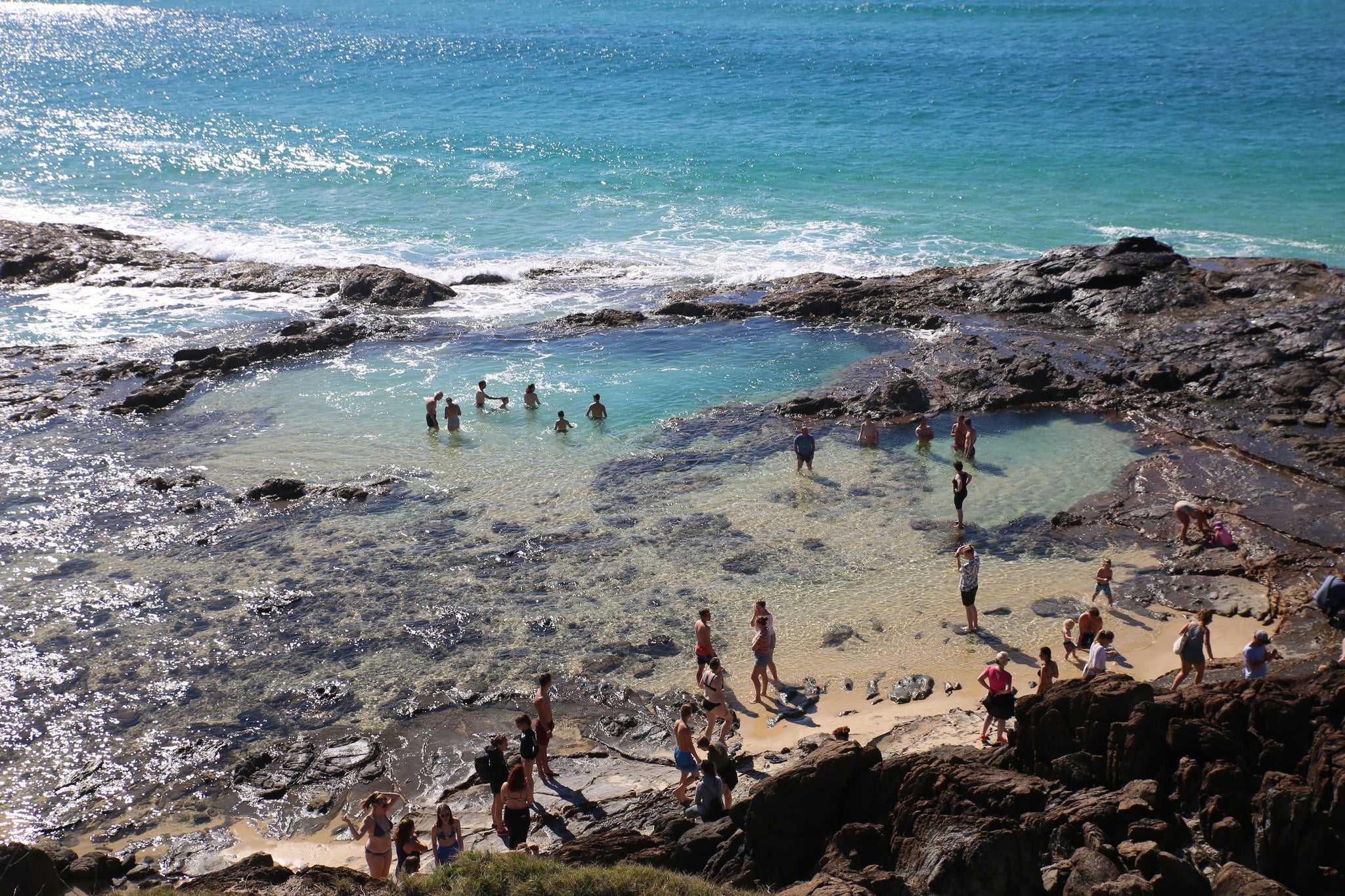 Champaign pools, Fraser Island, Australia