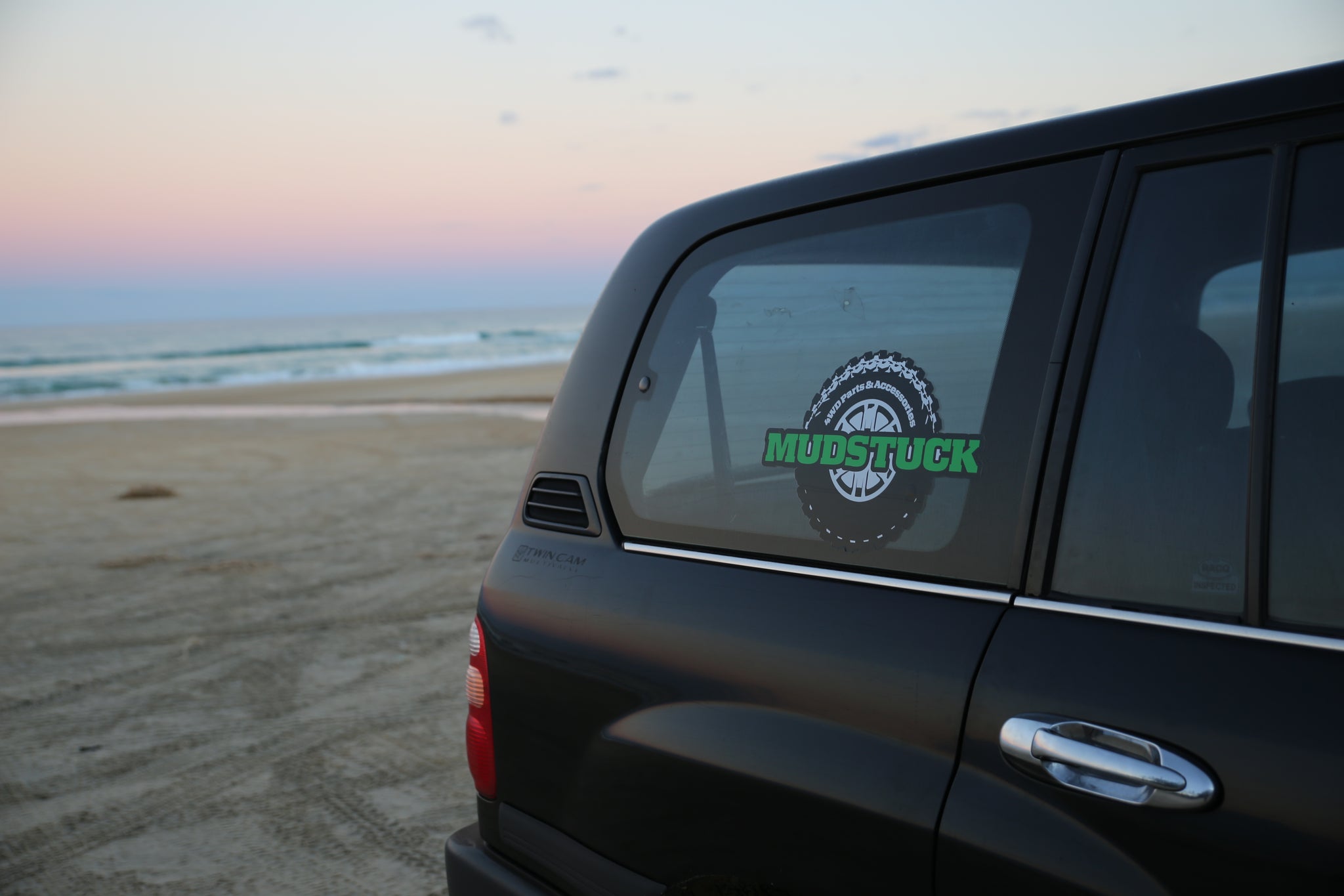 Mudstuck truck at fraser island, australia