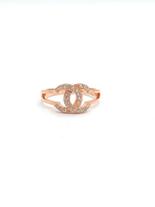 Rosegold Double C Ring