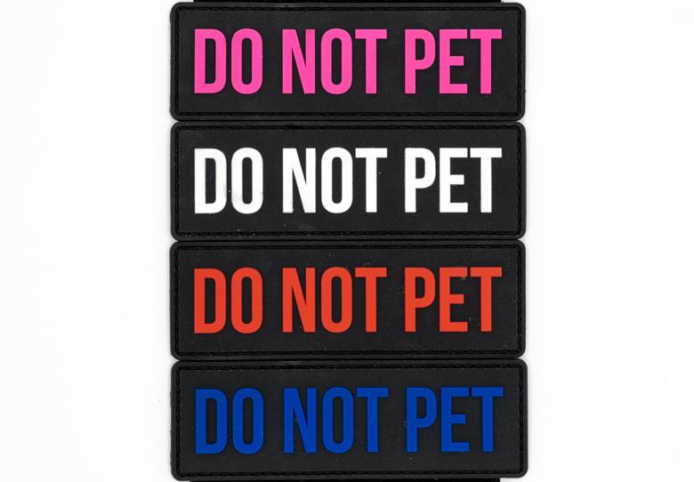 Do Not Pet Patch (4.5" x 1.5") - Tactipup product image