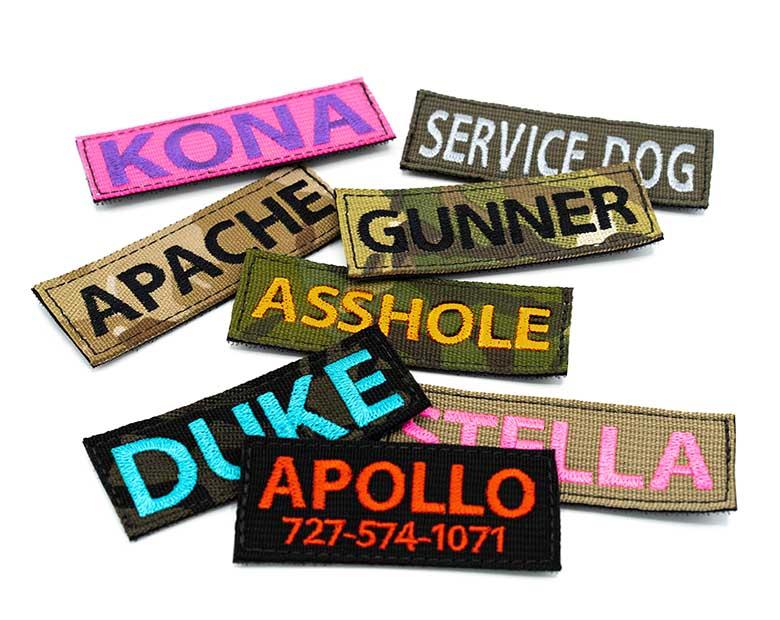 Personalized Velcro Patch 45 X 15 Inch Tactipup