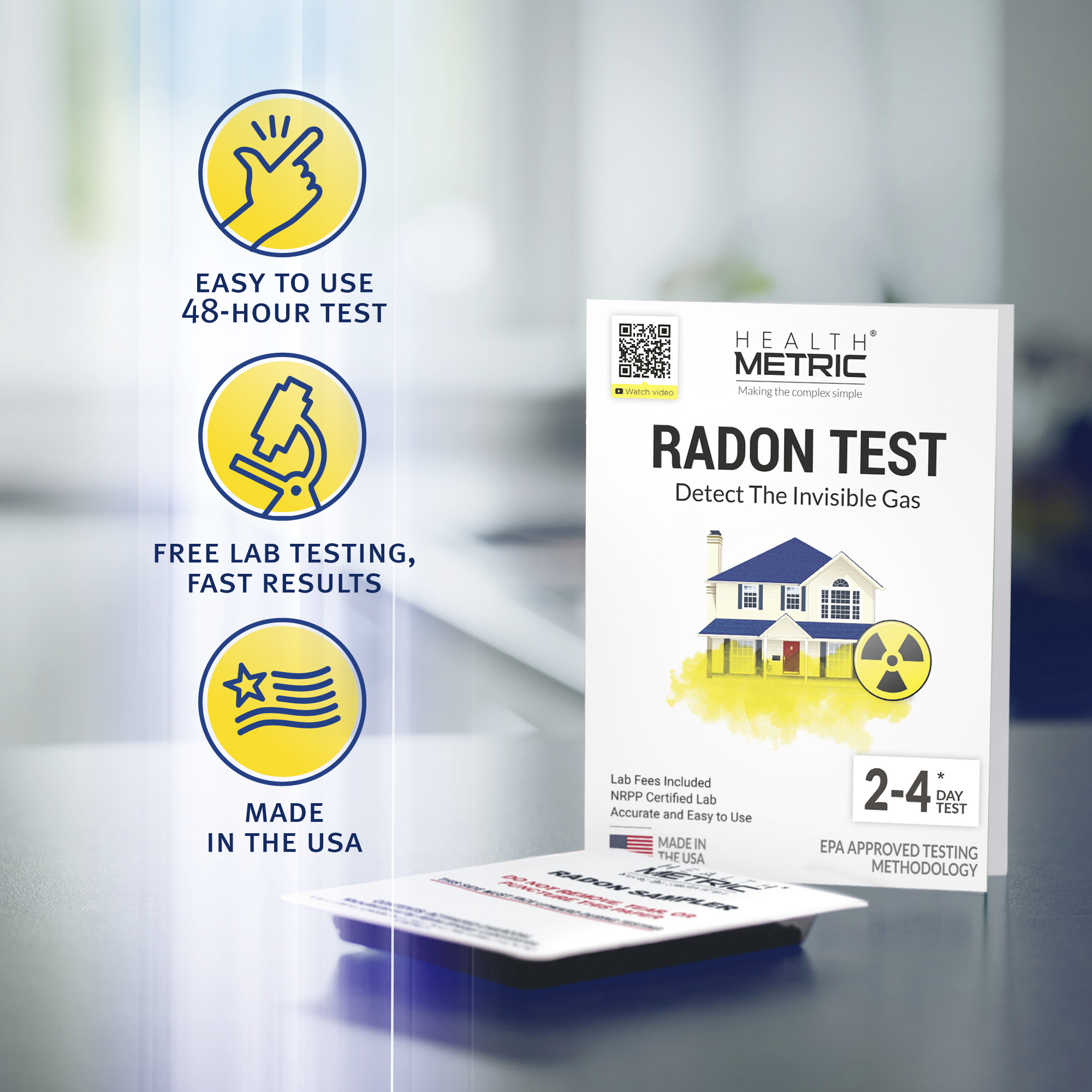 Radon Test Kit for Home Health Metric