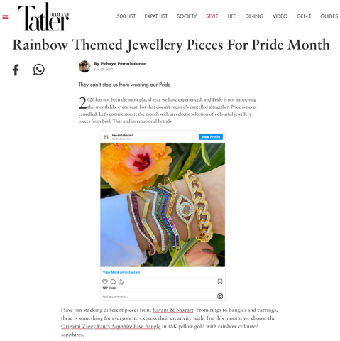 Tatler thailand Rainbow Jewelry