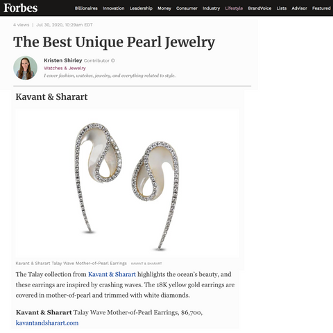 Kavant & Sharart Forbes: Best Unique Pearl Jewelry