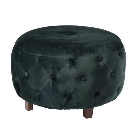 artichoke velvet quilted footstool ottoman pouffe bottle green quilted vavoom
