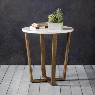 Rebecca Round Side Table Marble Buy Side Tables Online Vavoom