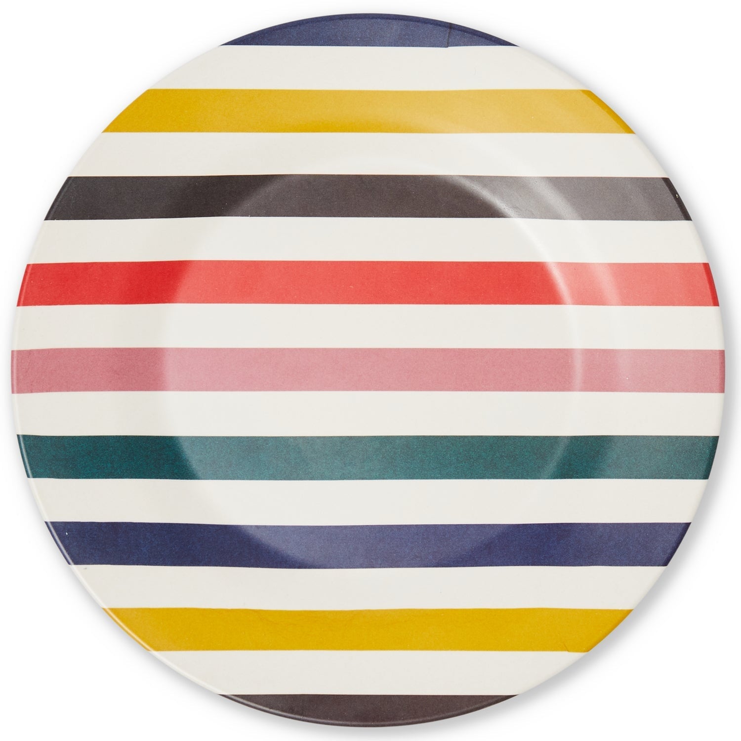 Buy the Big Stripe Diagonal Dinner Plate Online | VAVOOM