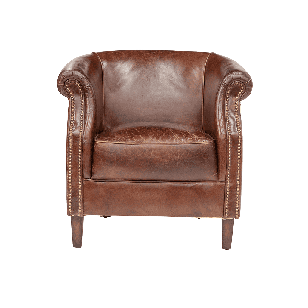 monchar grande leather tub chair