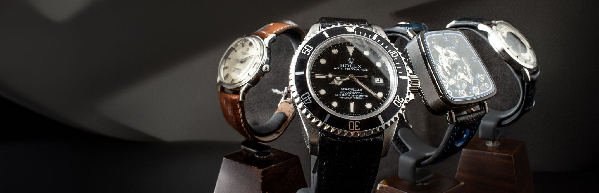 Rolex, Jaeger Lecoultre, Omega, Cartier 