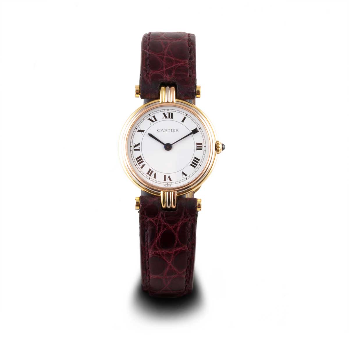 cartier vendome gold watch