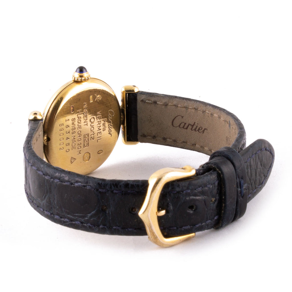 cartier vermeil watch strap