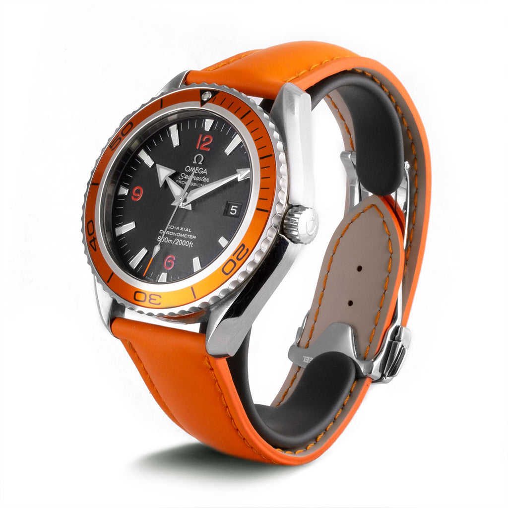 omega planet ocean orange strap