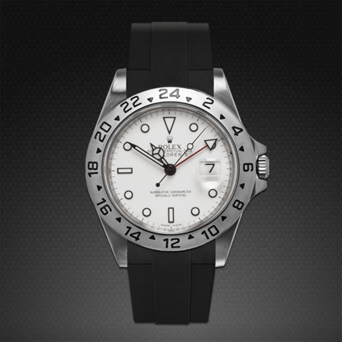 explorer ii rubber strap