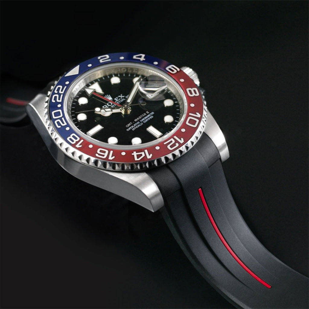 rolex gmt master 2 leather strap