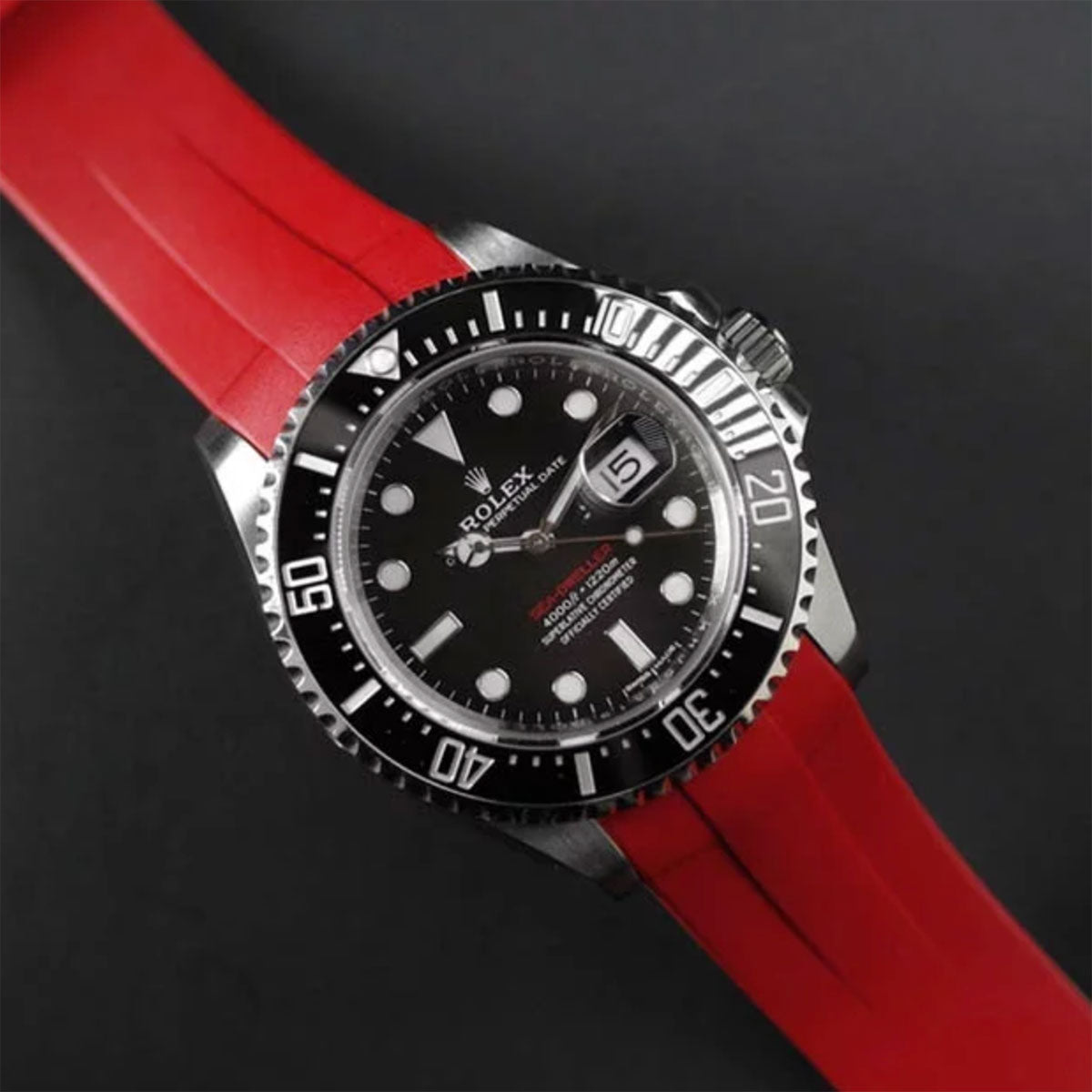 rolex sea dweller with rubber strap