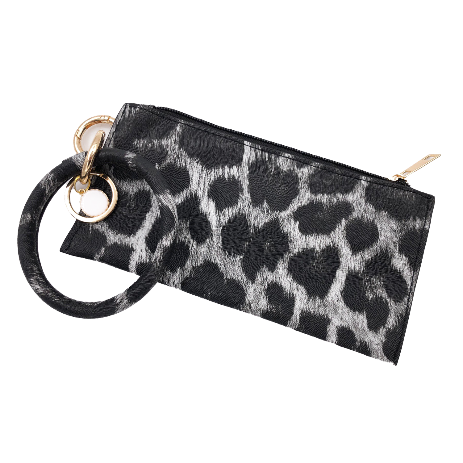 black wristlet clutch