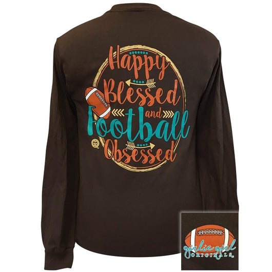 Happy Football-Dark Chocolate LS-2126 – girliegirloriginals